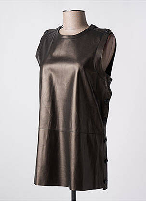 Top sans manche sans manche marron BENEDETTA NOVI femme