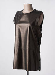 Top sans manche sans manche marron BENEDETTA NOVI femme