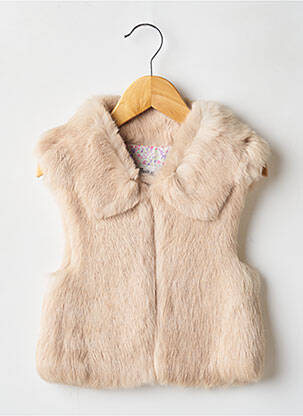 Gilet sans manche coupe cintrée beige PETIT NORD fille