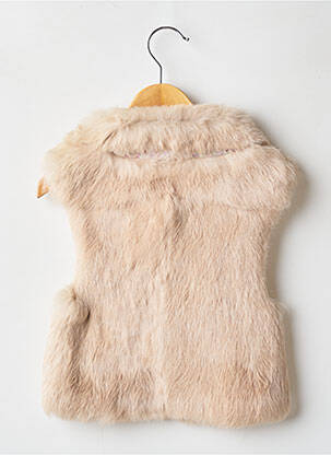 Gilet sans manche coupe cintrée beige PETIT NORD fille