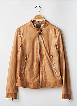 Veste en cuir poches marron LA CANADIENNE homme