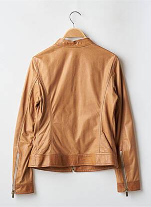 Veste en cuir poches marron LA CANADIENNE homme
