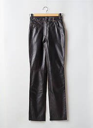 Pantalon slim taille normale taille normale marron LA CANADIENNE femme