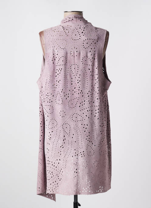 Gilet sans manche violet TREASURES DESIGN pour femme