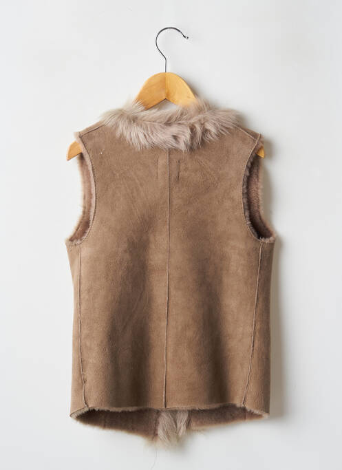Gilet sans manche beige PETIT NORD pour fille