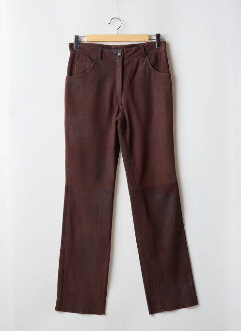 Pantalon droit marron MADDOX pour femme