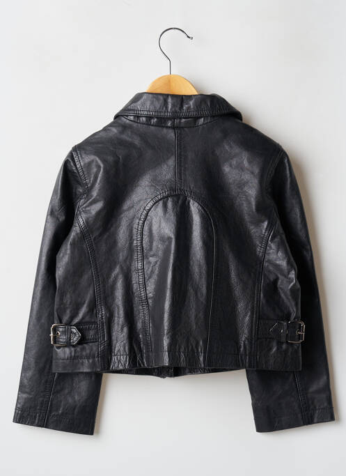 Veste en cuir noir LPB pour fille