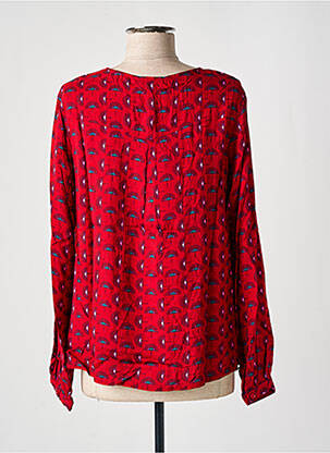 Blouse imprimé fantaisie manches longues rouge AGATHE & LOUISE femme