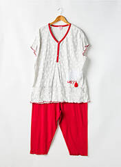 Pyjama rouge ROSE POMME pour femme seconde vue