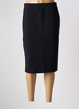 Jupe mi-longue stretch noir TELMAIL femme