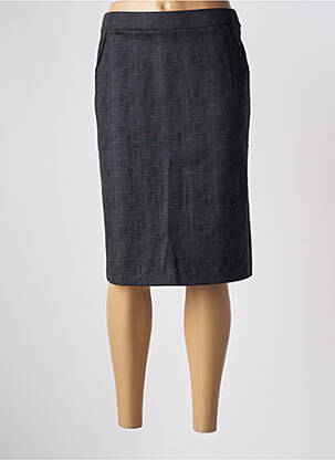Jupe mi-longue stretch gris TELMAIL femme