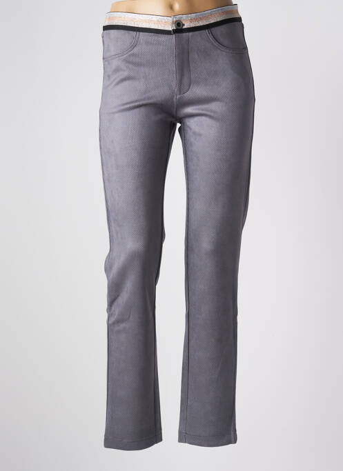 Pantalon slim gris WALTRON pour femme