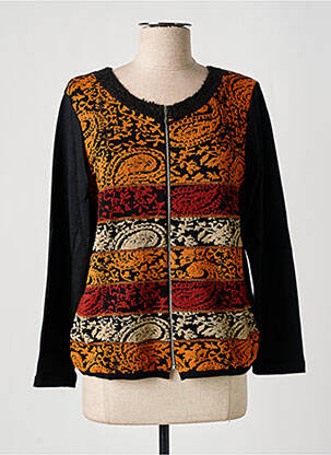 Gilet manches longues stretch noir TELMAIL femme