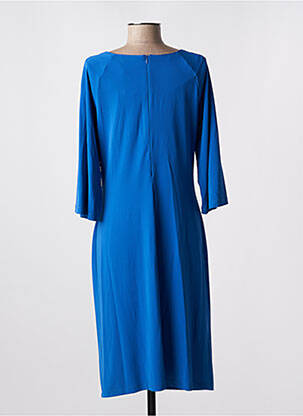 Robe mi-longue manches 3/4 manches 3/4 bleu MARIA BELLENTANI femme