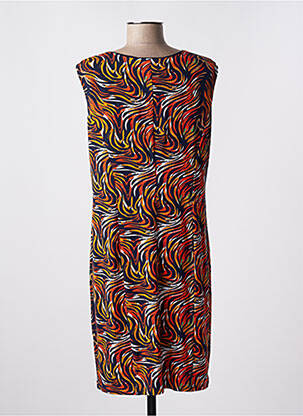 Robe mi-longue sans manche sans manche noir GEVANA femme
