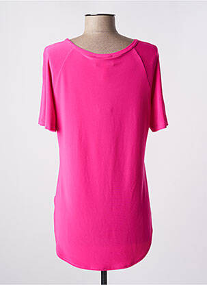 Top stretch manches courtes rose JOSEPH RIBKOFF femme