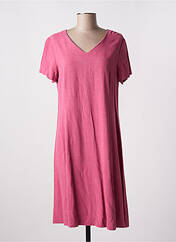 Robe mi-longue rose GEVANA pour femme seconde vue