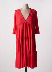 Robe mi-longue rouge INDIES pour femme seconde vue