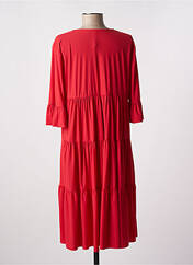 Robe mi-longue rouge INDIES pour femme seconde vue