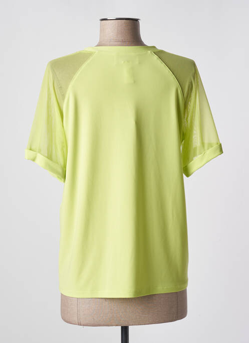 Top stretch manches courtes vert JOSEPH RIBKOFF femme