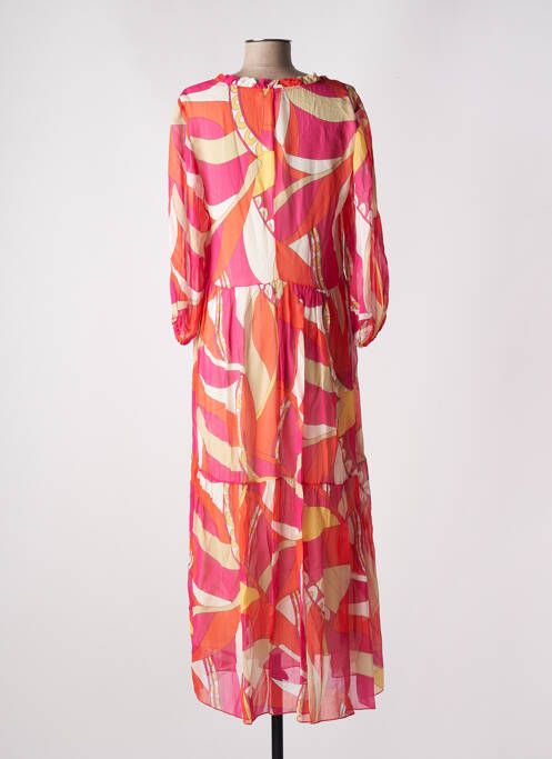 Robe longue rose MARIA BELLENTANI pour femme