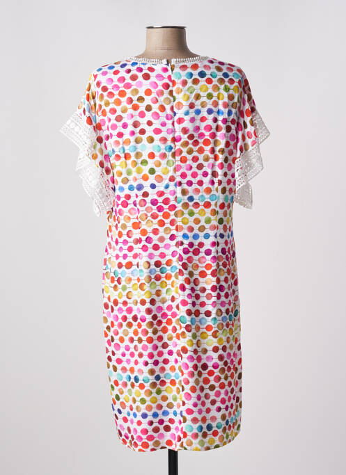 Robe mi-longue blanc PAUSE CAFE pour femme