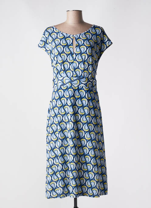 Robe mi-longue bleu MARIA BELLENTANI pour femme