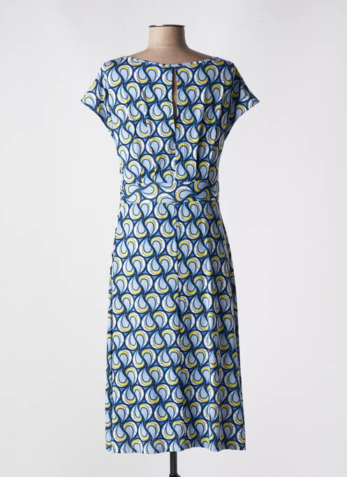 Robe mi-longue bleu MARIA BELLENTANI pour femme