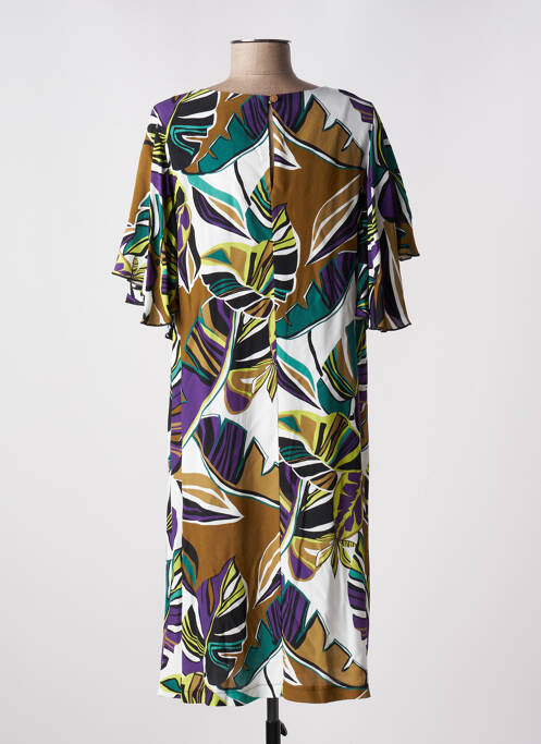 Robe mi-longue marron MARIA BELLENTANI pour femme