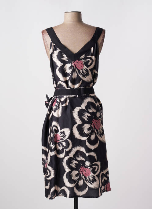 Robe mi-longue noir ELEONORA AMADEI pour femme