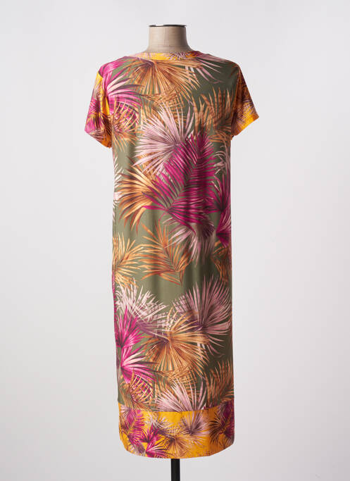 Robe mi-longue vert ELEONORA AMADEI pour femme