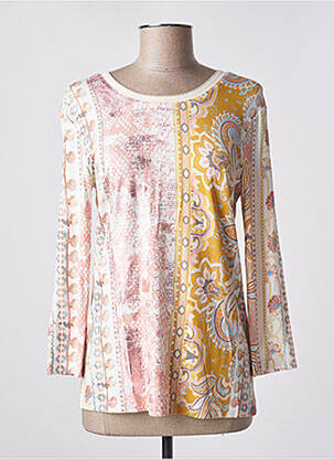 T-shirt manches 3/4 manches 3/4 beige FUEGO WOMAN femme