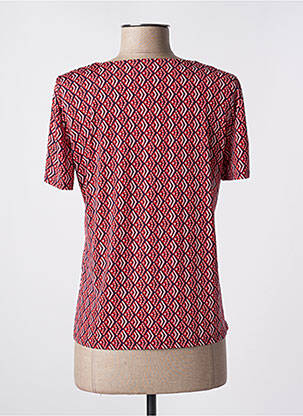 T-shirt imprimé fantaisie manches courtes rouge GEVANA femme