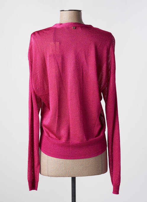 Gilet manches longues rose LOLA CASADEMUNT femme