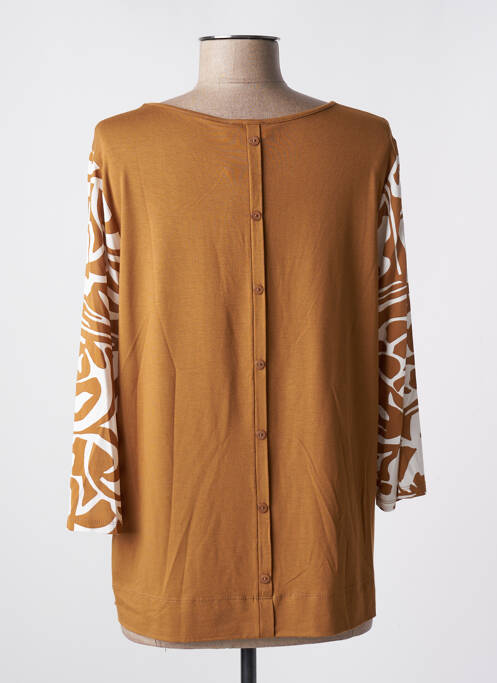 T-shirt marron MARIA BELLENTANI pour femme