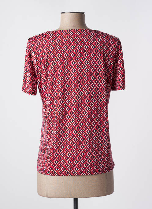 T-shirt imprimé fantaisie manches courtes rouge GEVANA femme