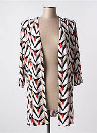 Veste casual epaulette beige GEVANA femme