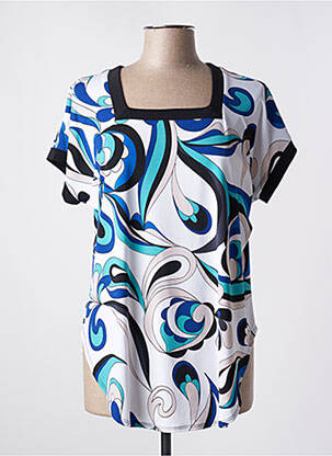 Tunique manches courtes coupe fluide blanc JOSEPH RIBKOFF femme