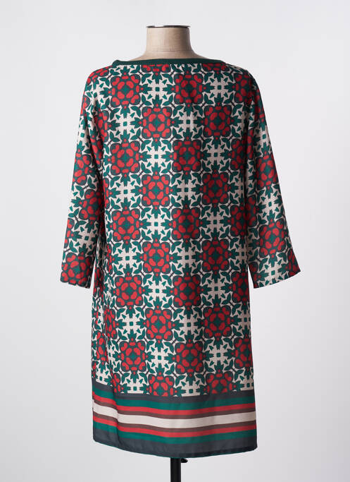 Robe courte vert ELEONORA AMADEI pour femme