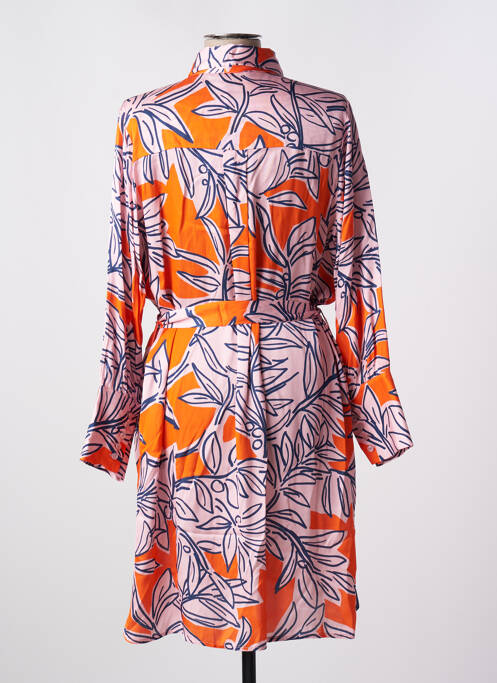 Robe mi-longue rose LEO & UGO pour femme