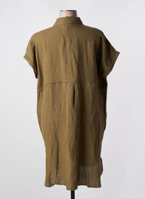 Robe mi-longue vert LEO & UGO pour femme