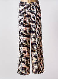 Pantalon large taille à pinces taille haute beige LOLA CASADEMUNT femme