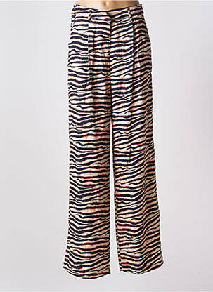 Pantalon large taille à pinces taille haute beige LOLA CASADEMUNT femme