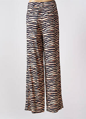 Pantalon large taille à pinces taille haute beige LOLA CASADEMUNT femme