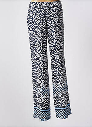 Pantalon large tissage popeline taille haute bleu GARDEUR femme