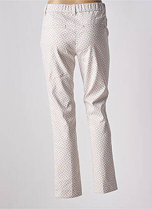 Pantalon droit stretch taille normale beige GARDEUR femme