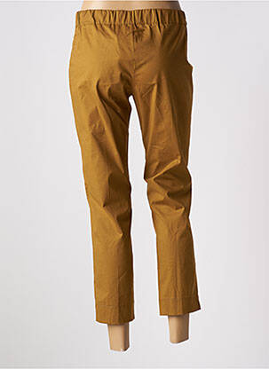 Pantalon 7/8 stretch taille normale marron MARIA BELLENTANI femme