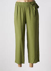 Pantalon 7/8 vert ELEONORA AMADEI pour femme seconde vue