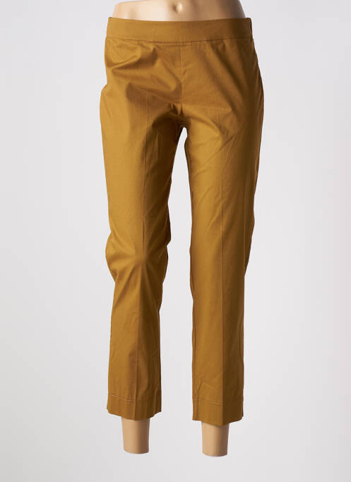 Pantalon 7/8 stretch taille normale marron MARIA BELLENTANI femme