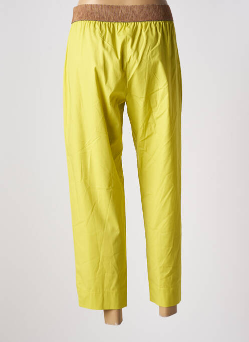Pantalon 7/8 jaune MARIA BELLENTANI pour femme